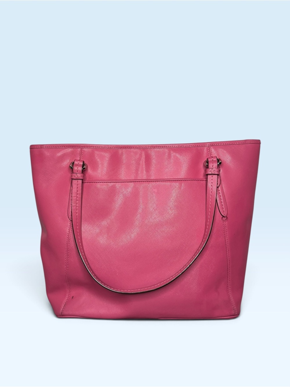 Coach Peyton Saffiano Leather Zip Top Tote - Picture 7 of 12